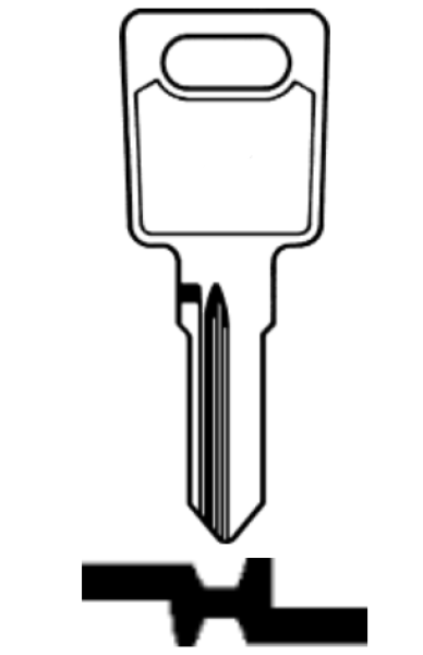 Ersatzschlüssel für Ronis/Las  Universalzylinderschlösser (LS11/LS11R)
